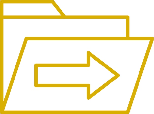 Vector Design Send Folder Icon Style
