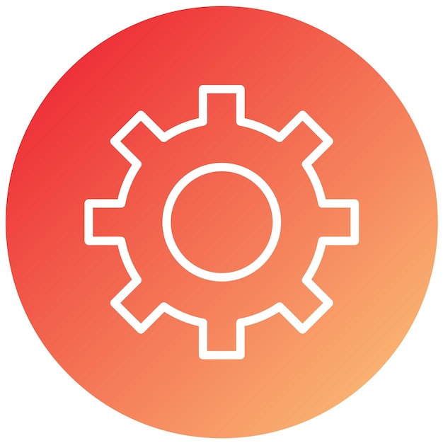 Vector Design Setting Icon Style