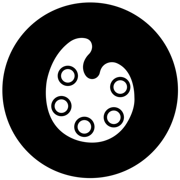 Vector Design Setup Palette Icon Style