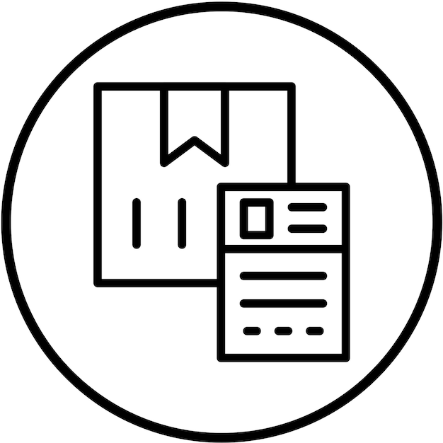 Vector Design Shipping Label Icon Style