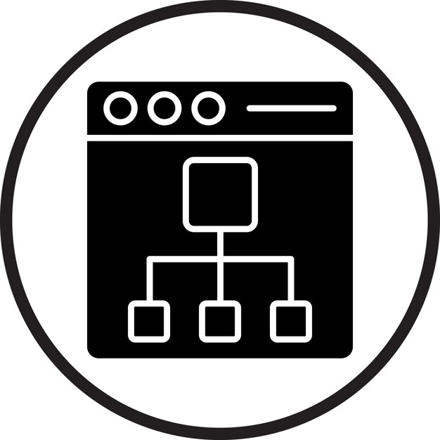 Vector Design Sitemap Icon Style