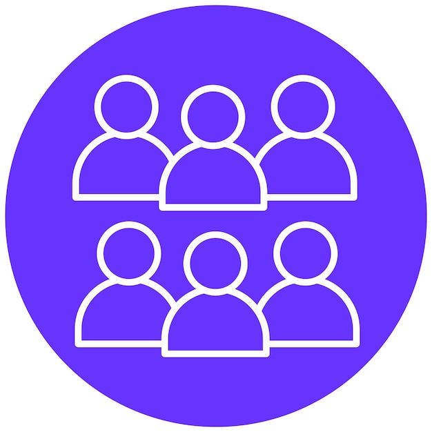 Vector Design Small Group Icon Style