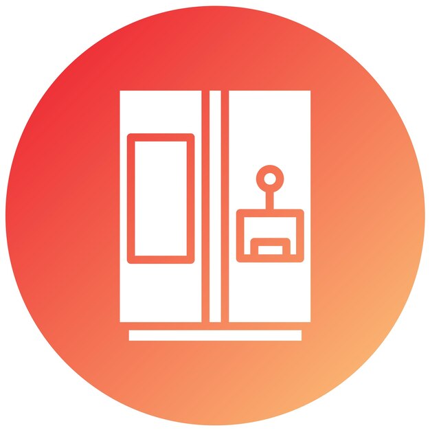 Vector Design Smart Fridge Icon Style