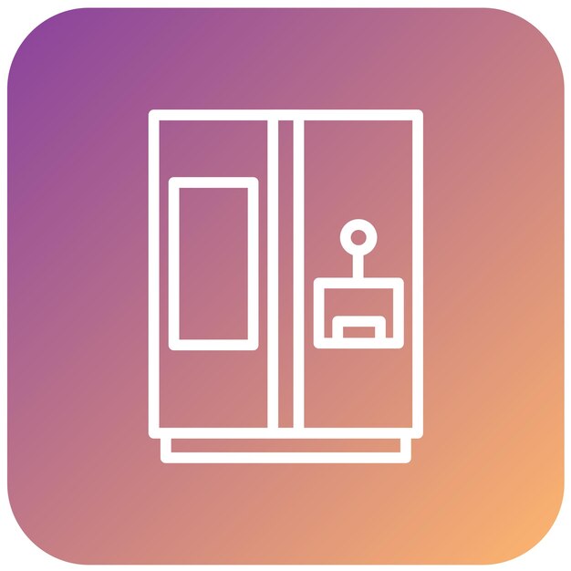 Vector Design Smart Fridge Icon Style