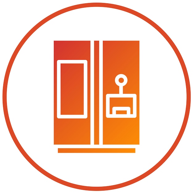 Vector Design Smart Fridge Icon Style