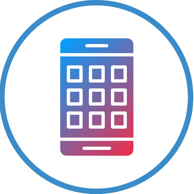 Vector Design Smart Phone Icon Style