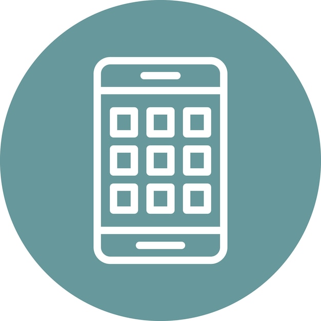 Vector Design Smart Phone Icon Style