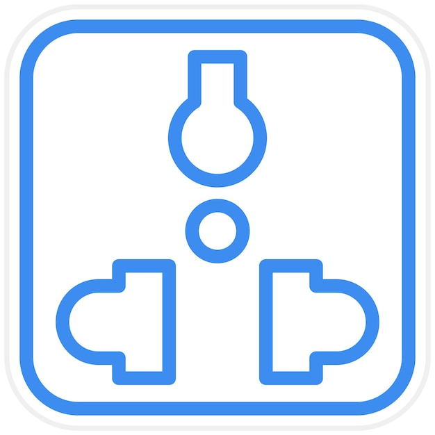 Vector Design Socket Icon Style