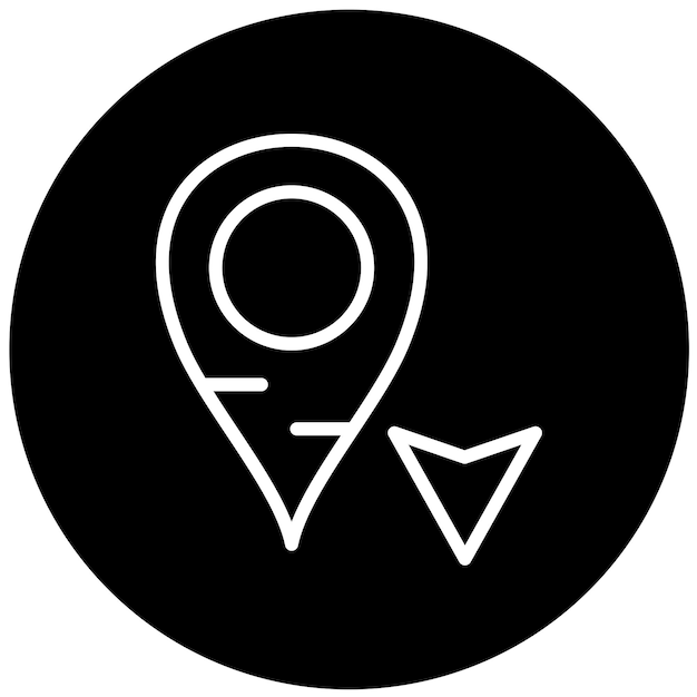 Vector Design South Arrow Icon Style
