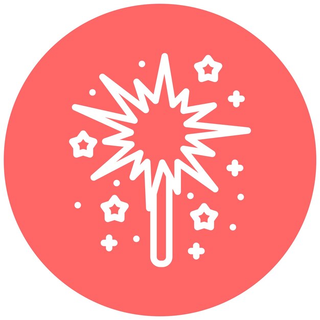 Vector Design Sparkler Icon Style