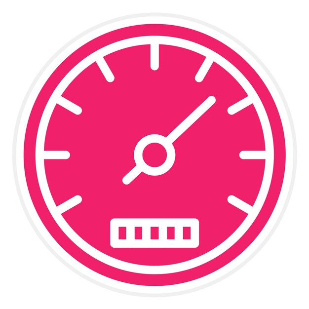Vector Design Speedometer Icon Style