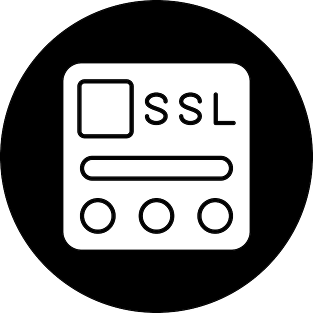 Vector Design SSL File Icon Style