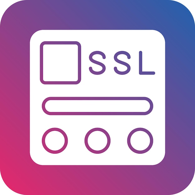 Vector Design SSL File Icon Style