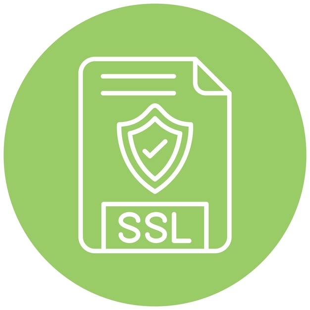 Vector Design SSL File Icon Style