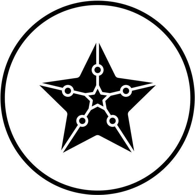 Vector Design Starfish Icon Style