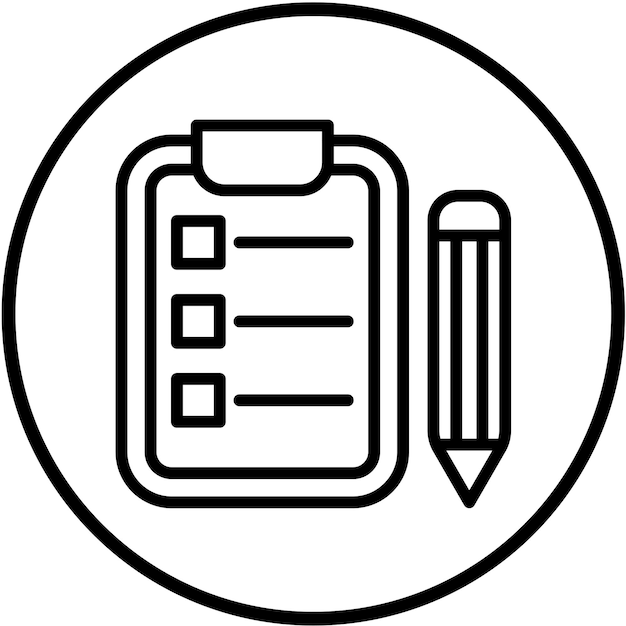Vector Design Student Exam Icon Style