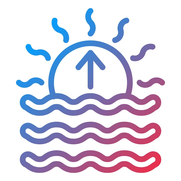 Vector Design Sunrise Icon Style