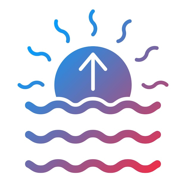 Vector Design Sunrise Icon Style