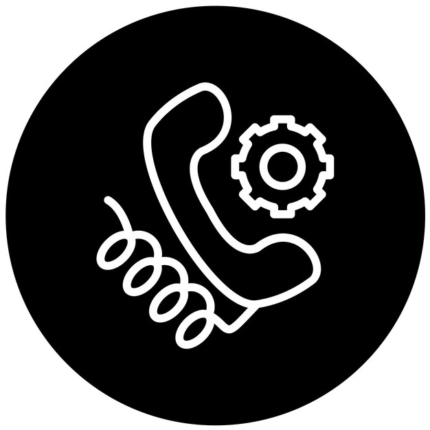 Vector Design Support Line Icon Style