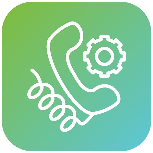 Vector Design Support Line Icon Style