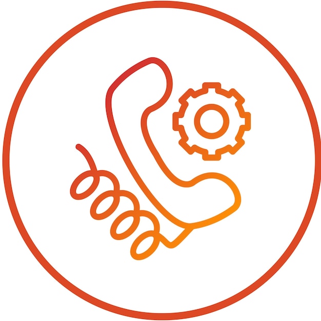 Vector Design Support Line Icon Style