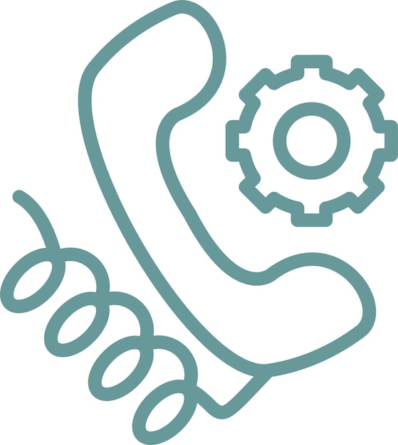 Vector Design Support Line Icon Style