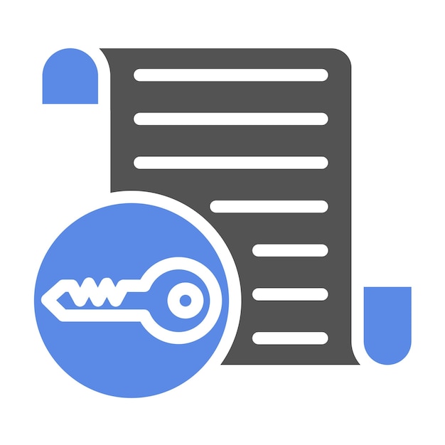 vector design symmetric encryption icon style