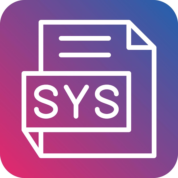 Vector Design SYS Icon Style