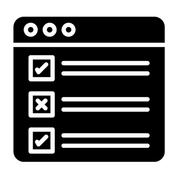 Vector Design Task List Icon Style