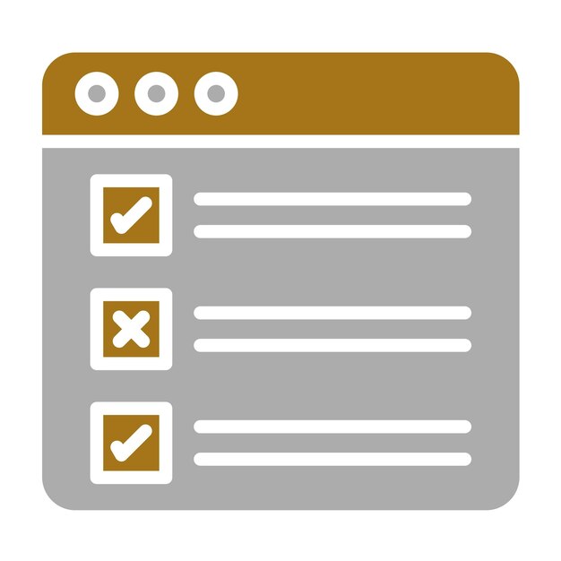 Vector Design Task List Icon Style