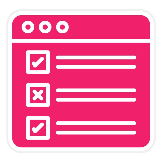 Vector Design Task List Icon Style