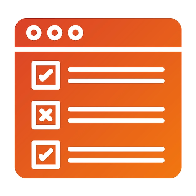 Vector Design Task List Icon Style