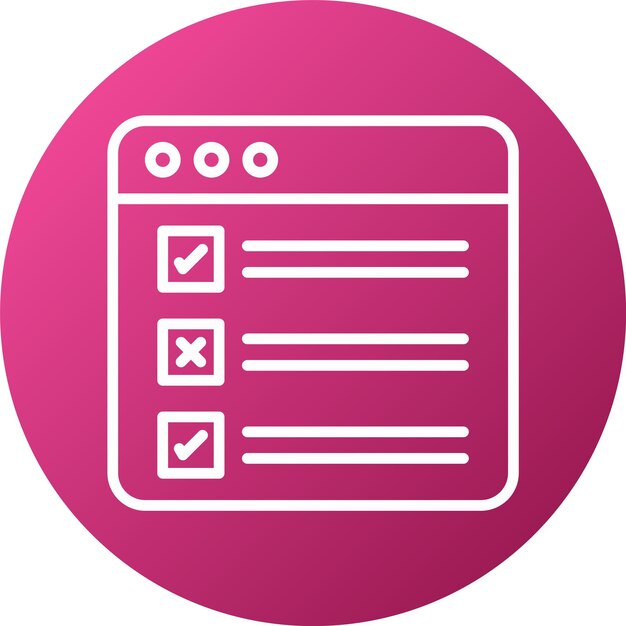 Vector Design Task List Icon Style