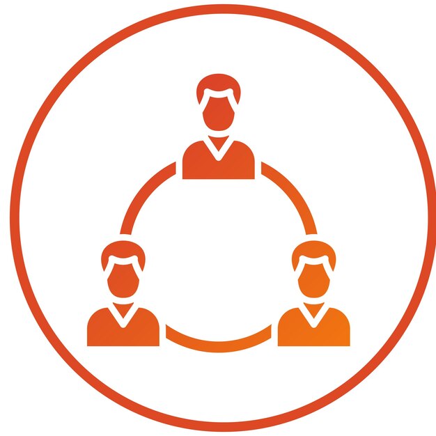 Vector Design Teamwork Icon Style