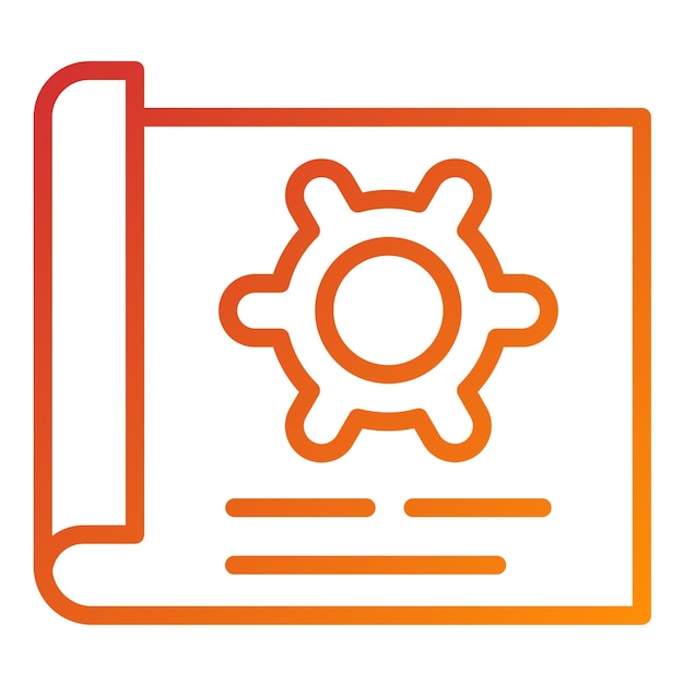 Vector Design Technical Drawing Icon Style