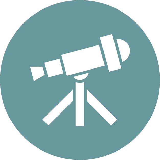 Vector Design Telescope Icon Style