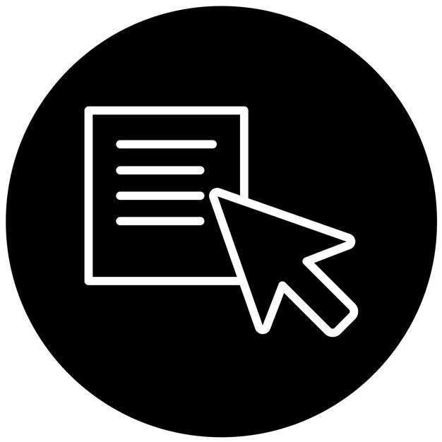 vector design text selection icon style