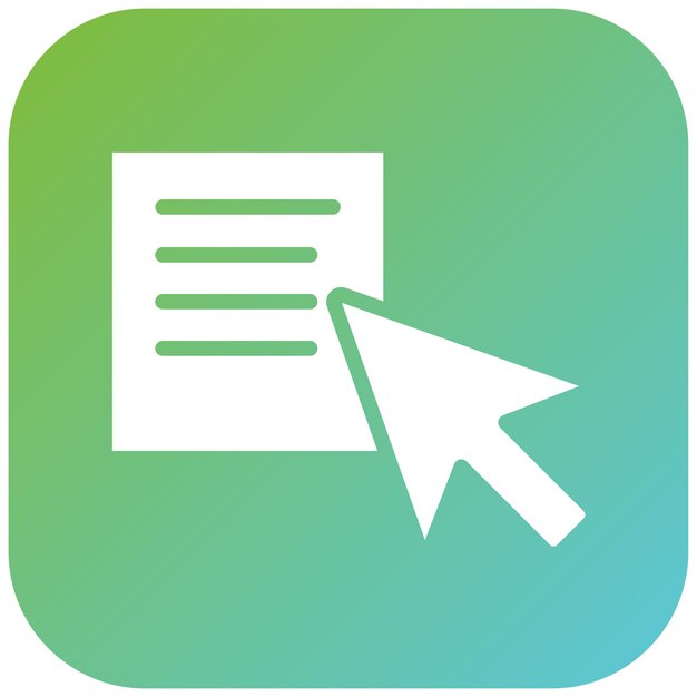Vector Design Text Selection Icon Style