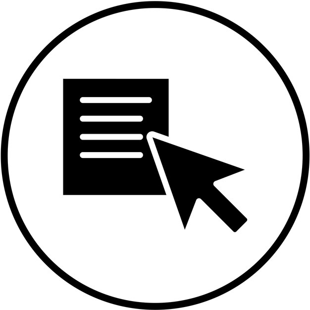 Vector Design Text Selection Icon Style