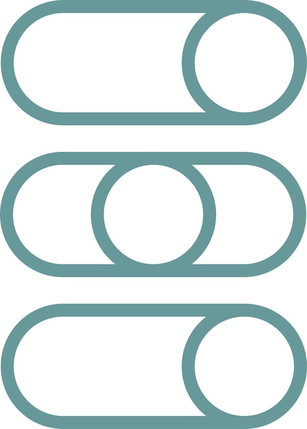 Vector Design Toggle Choices Icon Style