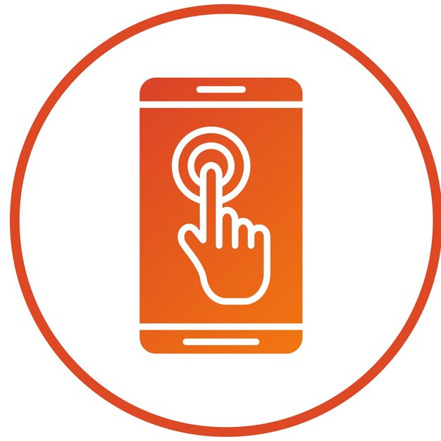 Vector Design Touch Screen Icon Style