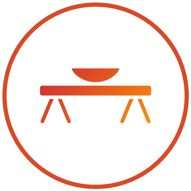 vector design trestle table icon style
