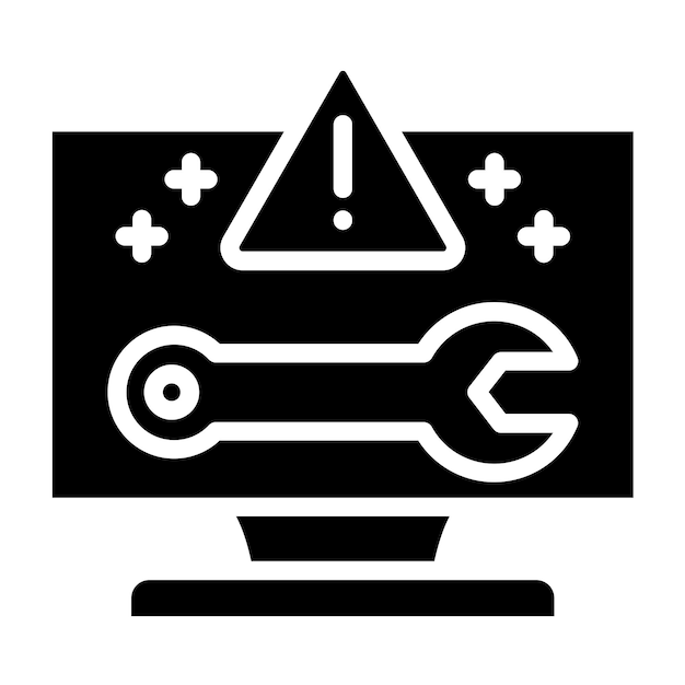 Vector Design Troubleshoot Aid Icon Style