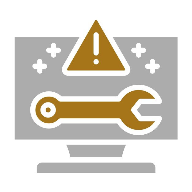 Vector Design Troubleshoot Aid Icon Style