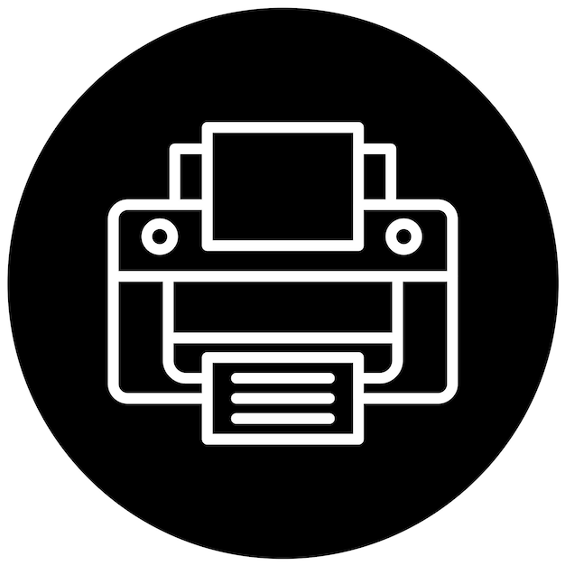 Vector Design Typewriter With Screen Icon Style
