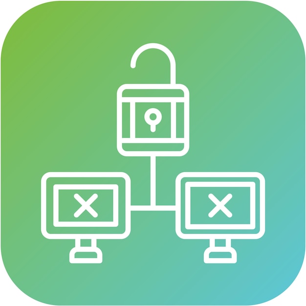 vector design unsecure icon style