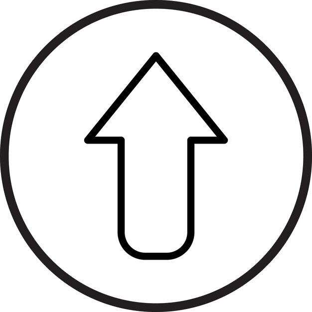 Vector Design Up Arrow Icon Style
