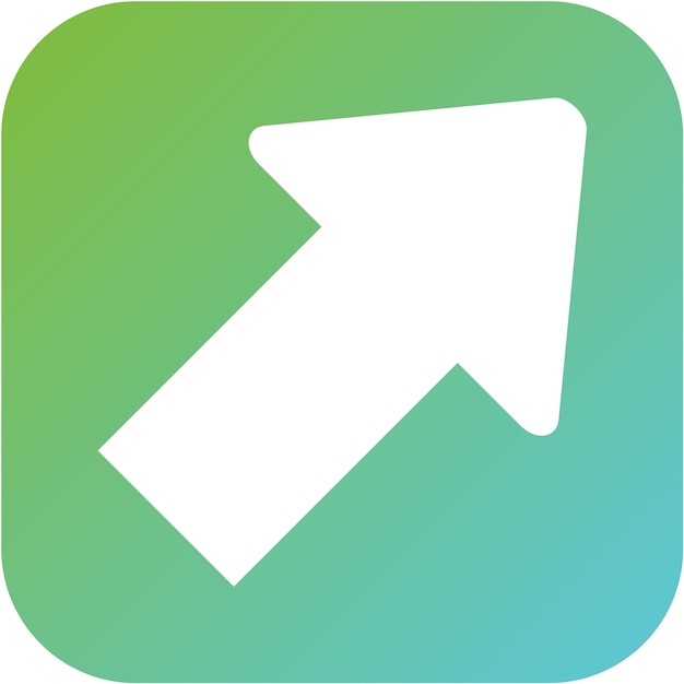 Vector Design Up Right Icon Style