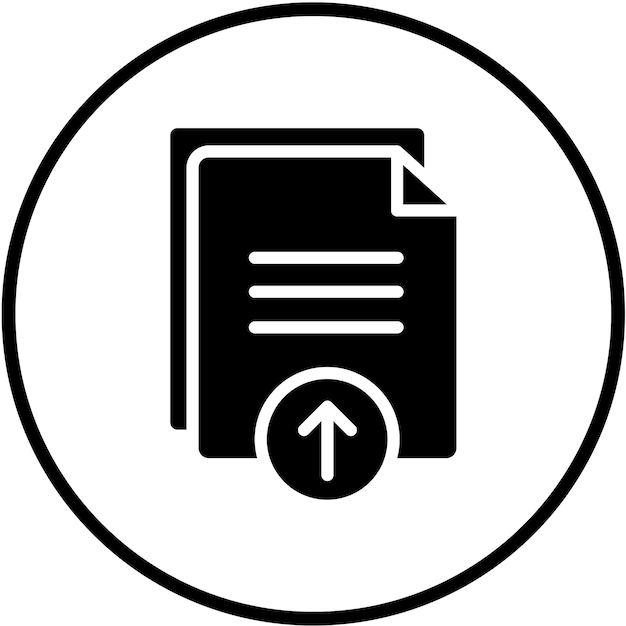 Vector Design Upload File Icon Style