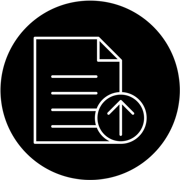 Vector Design Upload File Icon Style